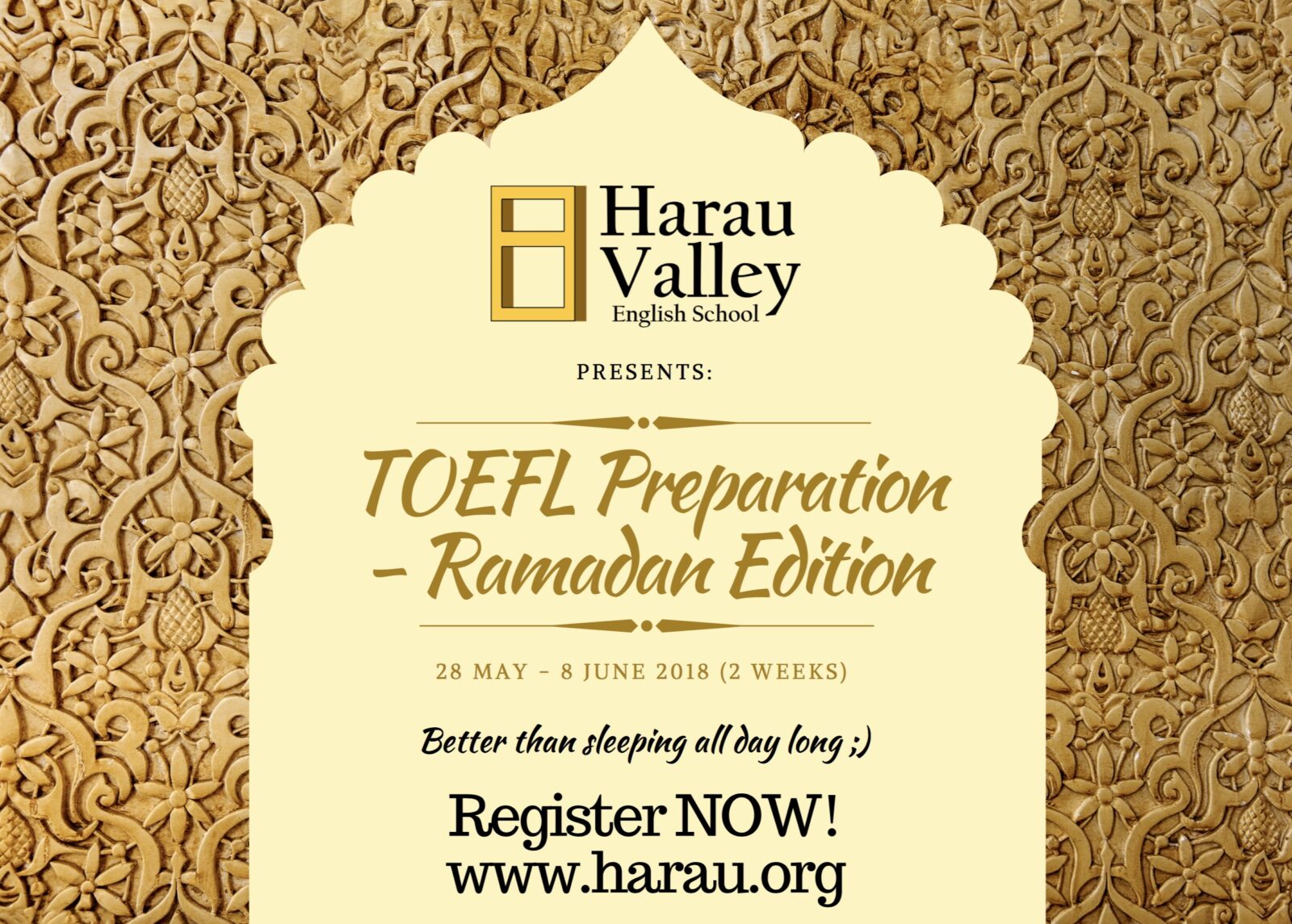 TOEFL RAMADAN HARAU VALLEY ENGLISH SCHOOL